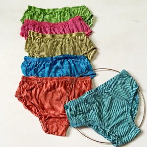 شورت سوپر نخ پنبه زنانه مدل راه راه سایزXXXL