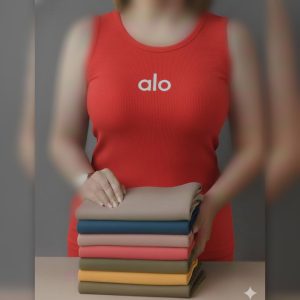 تاپ زنانه کبریتی چاپ alo فری سایز 38 تا 48