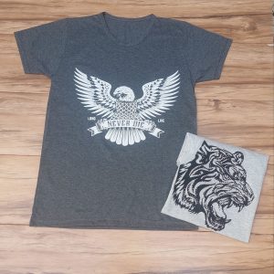 تیشرت مردانه چاپی طرح میکس سایزبندی L-XL-XXL