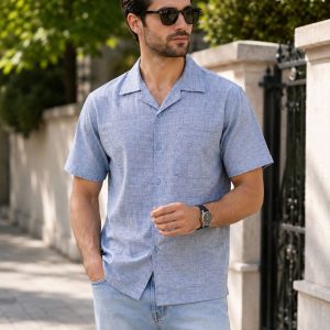 پیراهن مردانه یقه هفت سایزبندی XL-XXXL کد8