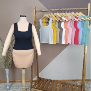 کراپ یقه خشتی زنانه فری سایز تا 44